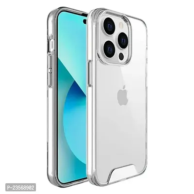 iNFiGO Back Cover for Apple iPhone 15 Pro | Ultra Hybrid Clear Space Case | Hard Back  Soft Bumper | Raised Bezels for Extra Protection of Screen  Camera (Crystal Clear).