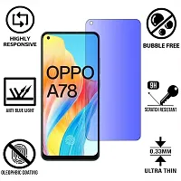 iNFiGO Anti Blue Light (Blue Light Resistant to Protect your Eyes) Tempered Glass Screen Protector for OPPO A78 4G.-thumb1