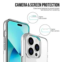 iNFiGO Back Cover for Apple iPhone 15 Pro | Ultra Hybrid Clear Space Case | Hard Back  Soft Bumper | Raised Bezels for Extra Protection of Screen  Camera (Crystal Clear).-thumb1