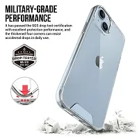 iNFiGO Back Cover for Apple iPhone 15 Plus | Ultra Hybrid Clear Space Case | Hard Back  Soft Bumper | Raised Bezels for Extra Protection of Screen  Camera (Crystal Clear).-thumb3