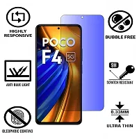 iNFiGO Blue Light Resistant Tempered Glass, a Screen Protector compatible for POCO F4 5G.-thumb3