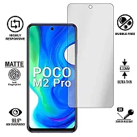 iNFiGO Anti-Scratch Matte Finish Tempered Glass, a Screen Protector compatible for POCO M2 Pro.-thumb1