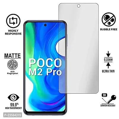 iNFiGO Anti-Scratch Matte Finish Tempered Glass, a Screen Protector compatible for POCO M2 Pro.-thumb2