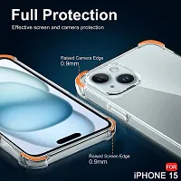 iNFiGO Armor Case for Apple iPhone 15 |Shock-Proof Military Grade Protection | Thin  Slim | Raised Bezels for Extra Protection of Camera  Screen (Transparent).-thumb1