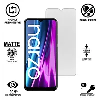 iNFiGO Anti-Scratch Matte Finish Tempered Glass, a Screen Protector compatible for Realme Narzo 50i-thumb1