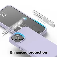 iNFiGO Silicone Back Case for Apple iPhone 15 Plus |Liquid Silicone| Thin, Slim, Soft Rubber Gel Case | Raised Bezels for Extra Protection of Camera  Screen (Lavender).-thumb3