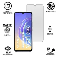 iNFiGO Anti-Scratch Matte Finish Tempered Glass, a Screen Protector compatible for vivo V21-thumb1