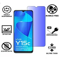 iNFiGO Blue Light Resistant Tempered Glass, a Screen Protector compatible for vivo Y15c-thumb1