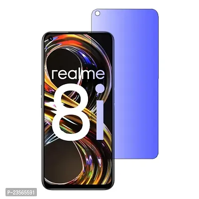 iNFiGO Blue Light Resistant Tempered Glass, a Screen Protector compatible for Realme 8i-thumb0