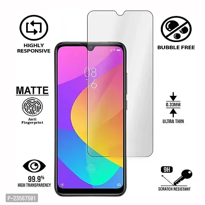 iNFiGO Anti-Scratch Matte Finish Tempered Glass, a Screen Protector compatible for Mi A3.-thumb2