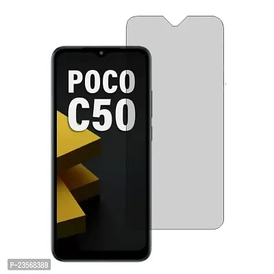 iNFiGO Anti-Scratch Matte Finish Tempered Glass, a Screen Protector compatible for POCO C50.