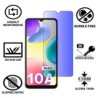 iNFiGO Blue Light Resistant Tempered Glass, a Screen Protector compatible for Redmi 10A.-thumb1