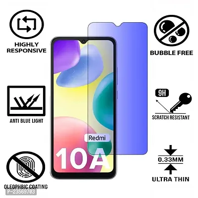 iNFiGO Blue Light Resistant Tempered Glass, a Screen Protector compatible for Redmi 10A.-thumb2