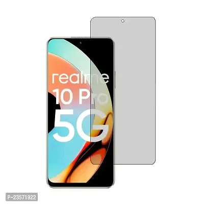 iNFiGO Frosted Matte Finish (Anti-Scratch) Tempered Glass Screen Protector for Realme 10 Pro 5G.