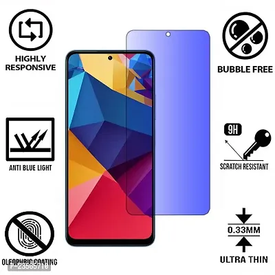 iNFiGO Anti Blue Light (Blue Light Resistant to Protect your Eyes) Tempered Glass Screen Protector for Redmi Note 12 4G.-thumb2