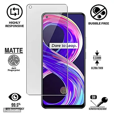 iNFiGO Anti-Scratch Matte Finish Tempered Glass, a Screen Protector compatible for Realme 8-thumb2