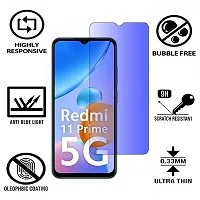 iNFiGO Blue Light Resistant Tempered Glass, a Screen Protector compatible for Redmi 11 Prime 5G.-thumb1