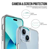 iNFiGO Back Cover for Apple iPhone 15 Plus | Ultra Hybrid Clear Space Case | Hard Back  Soft Bumper | Raised Bezels for Extra Protection of Screen  Camera (Crystal Clear).-thumb1