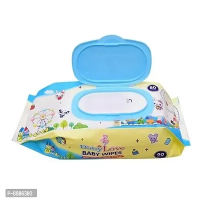 Soft Baby Wet Wipes with lid - Pack of 1 (Multicolor)