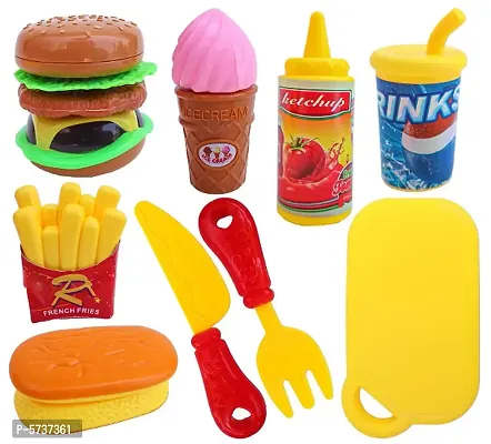My happy meal fast food pretend play toys set for kids-thumb4