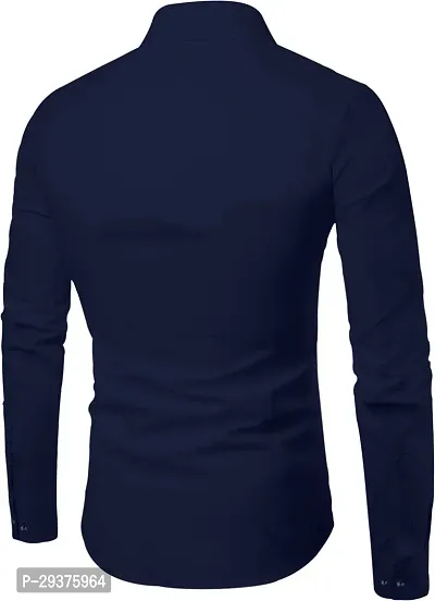 Stylish Purple Polycotton Solid Long Sleeves Casual Shirt For Men-thumb3