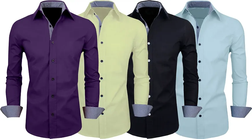 Hot Selling Cotton Blend Long Sleeves Casual Shirt 