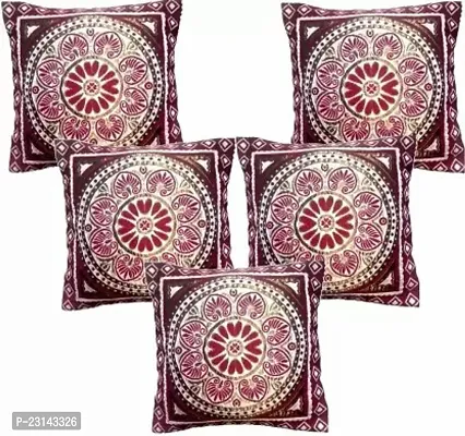 Stylish Cotton Blend Cushion Covers Pack Of 5