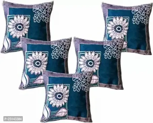 Stylish Chenille Cushion Covers Pack Of 5-thumb0