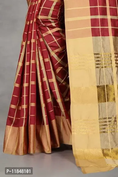 Attractive Art Silk Saree with Blouse piece For Women-thumb5