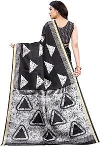 New Launched Art Silk Saree with Blouse piece For Women-thumb3