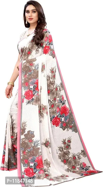 Attractive Georgette Saree with Blouse piece For Women Pack Of 2-thumb4