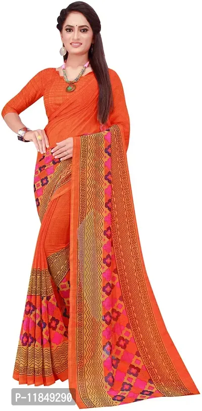 Trendy Georgette Saree with Blouse piece For Women-thumb0