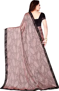 Stylish Lycra Pink Bollywood Saree with Blouse piece For Women Pack Of 1-thumb2