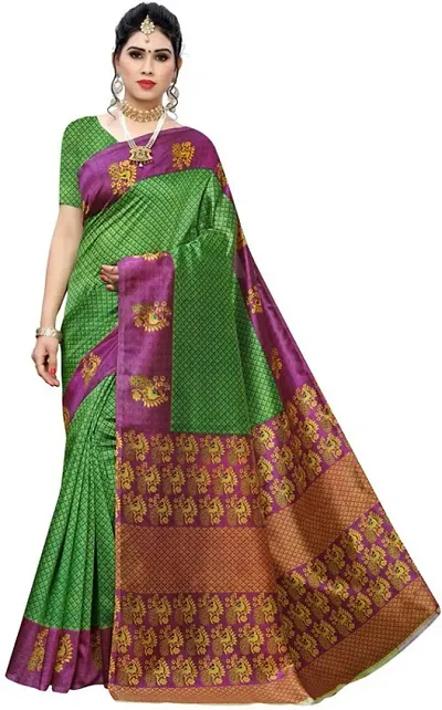 Stylish Fancy Designer Banarasi Silk Saree With Blouse Piece For Women