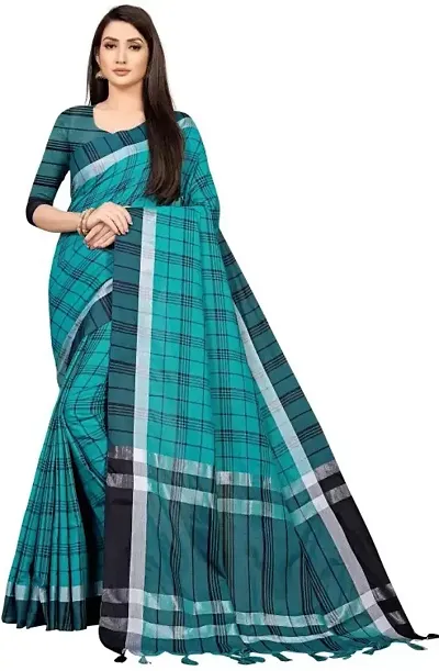 Must Have Art Silk Saree with Blouse piece 