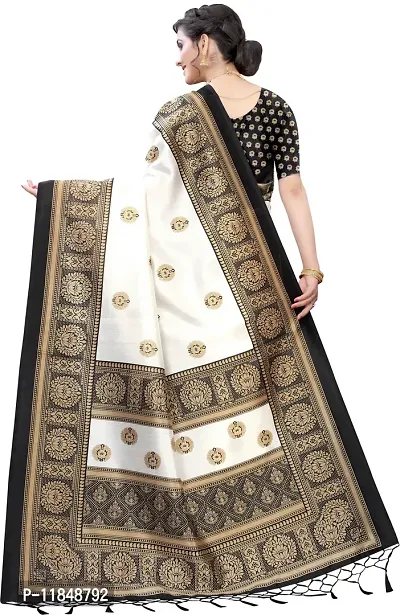 Trendy Art Silk Saree with Blouse piece For Women-thumb4