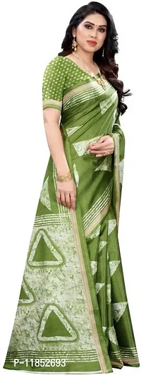 New Launched Art Silk Saree with Blouse piece For Women-thumb3