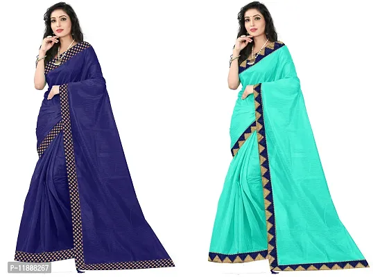 Stylish Art Silk Multicoloured Daily Wear Saree with Blouse piece For Women Pack Of 1