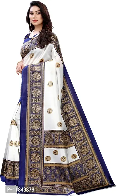 Trendy Cotton Silk Saree with Blouse piece For Women-thumb2