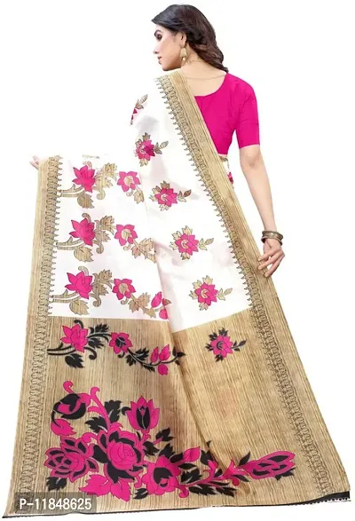 Trendy Art Silk Saree with Blouse piece For Women-thumb4