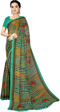 Trendy Georgette Saree with Blouse piece For Women-thumb1