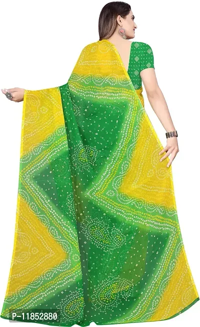 New Launched Georgette Saree with Blouse piece For Women-thumb3