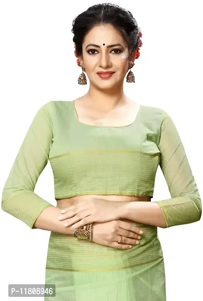 Stylish Georgette Green Daily Wear Saree with Blouse piece For Women Pack Of 1-thumb4