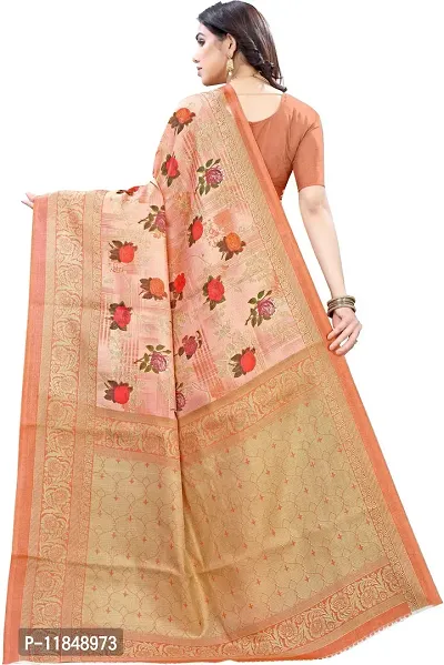 Trendy Cotton Silk Saree with Blouse piece For Women-thumb3