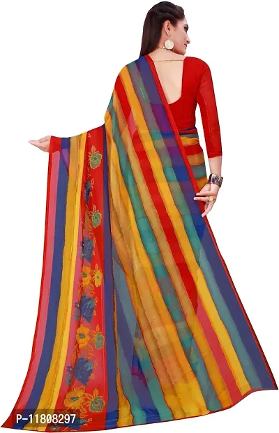 Stylish Georgette Multicoloured Daily Wear Saree with Blouse piece For Women Pack Of 2-thumb4