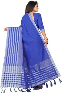 Trendy Silk Blend Saree with Blouse piece For Women-thumb1