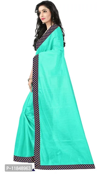 Trendy Art Silk Saree with Blouse piece For Women-thumb2