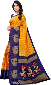 Trendy Art Silk Saree with Blouse piece For Women-thumb3