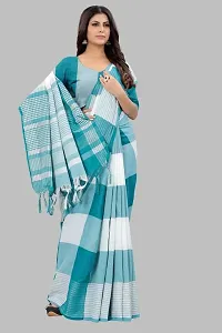 Stylish Silk Blend Saree with Blouse piece For Women-thumb2
