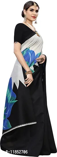 New Launched Art Silk Saree with Blouse piece For Women-thumb3